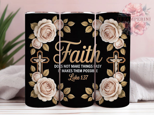 Luke 137 Christian Tumbler, Luke 137, Bible Verse, Sublimation Art, 20oz Tumbler, Christian Theme, Inspirational Design Sublimation Li Zamperini 