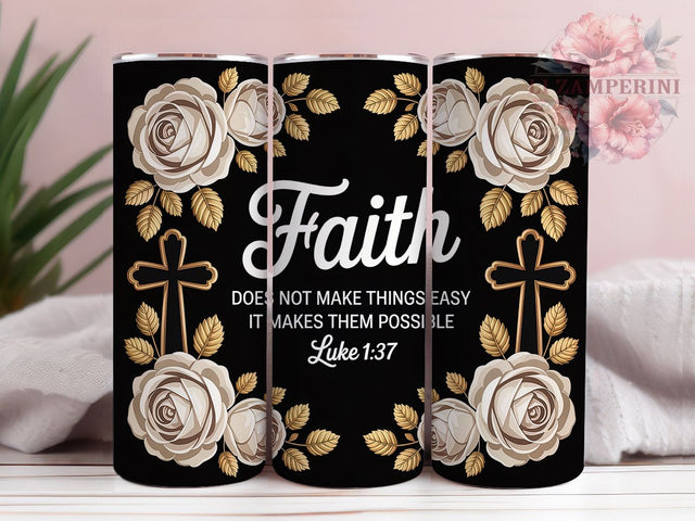 Luke 137 Christian Tumbler, Luke 137, Bible Verse, Sublimation Art, 20oz Tumbler, Christian Theme, Inspirational Design Sublimation Li Zamperini 