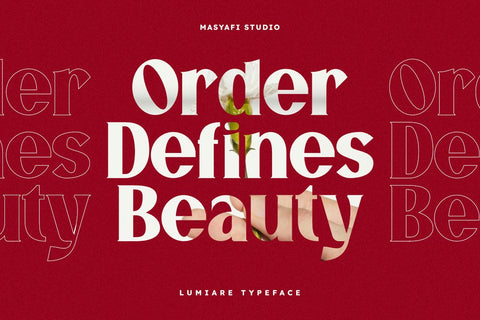 Lumiare – Modern Serif Display Font Font Masyafi Studio 