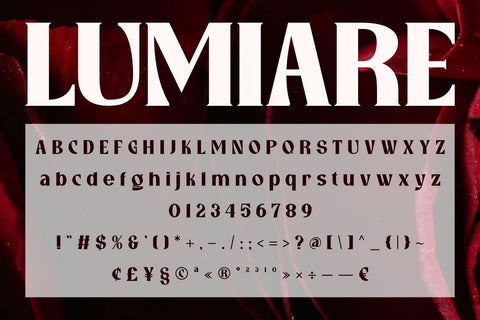 Lumiare – Modern Serif Display Font Font Masyafi Studio 