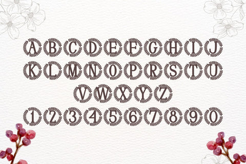 Lumille Monogram Font Font Dm Letter Studio 