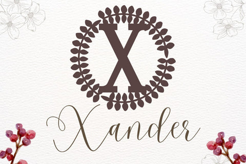 Lumille Monogram Font Font Dm Letter Studio 