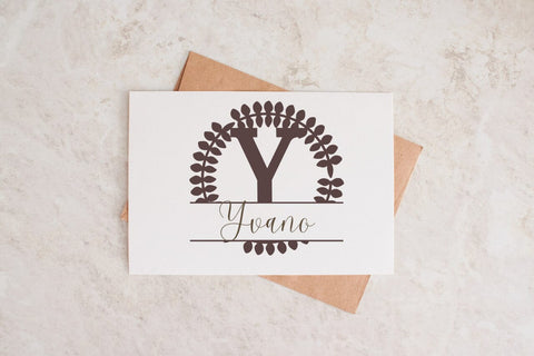 Lumille Split Monogram Font Font Dm Letter Studio 