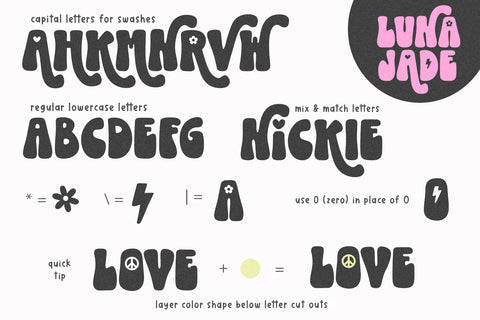 Luna Jade - Retro Swash Font Font KA Designs 