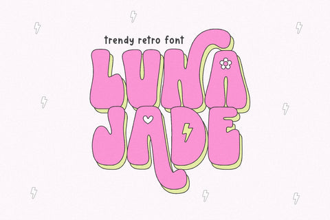 Luna Jade - Retro Swash Font Font KA Designs 