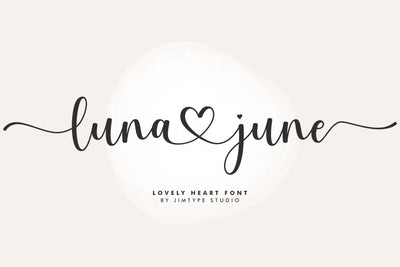Luna June - Branding Wedding Font Font Jimtype Studio 