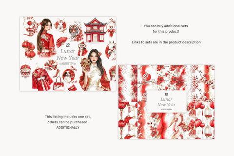 Lunar New Year Clipart | Chinese Zodiac PNG SVG GlamArtZhanna 