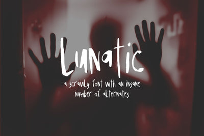 Lunatic Display Font Font Beck McCormick 