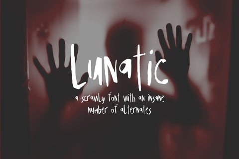 Lunatic Display Font Font Beck McCormick 