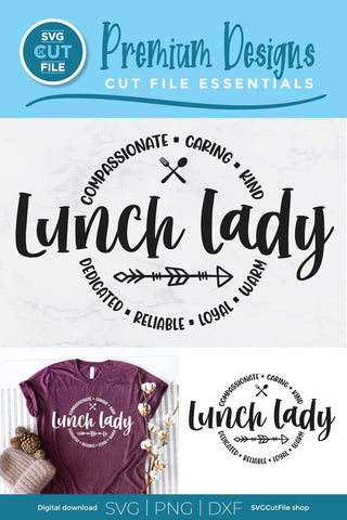 Lunch lady svg, lunchlady svg, cafeteria worker, Lunch team svg round circle for men or women SVG SVG Cut File 