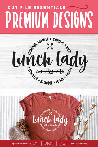 Lunch lady svg, lunchlady svg, cafeteria worker, Lunch team svg round circle for men or women SVG SVG Cut File 