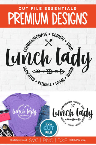 Lunch lady svg, lunchlady svg, cafeteria worker, Lunch team svg round circle for men or women SVG SVG Cut File 