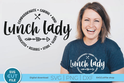 Lunch lady svg, lunchlady svg, cafeteria worker, Lunch team svg round circle for men or women SVG SVG Cut File 