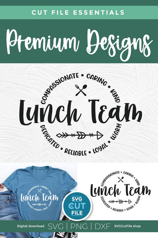 Lunch team svg, Cafeteria team svg, lunch lady svg, SVG SVG Cut File 