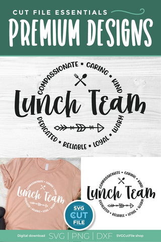 Lunch team svg, Cafeteria team svg, lunch lady svg, SVG SVG Cut File 