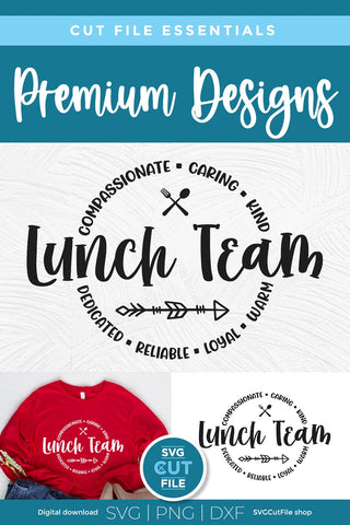Lunch team svg, Cafeteria team svg, lunch lady svg, SVG SVG Cut File 
