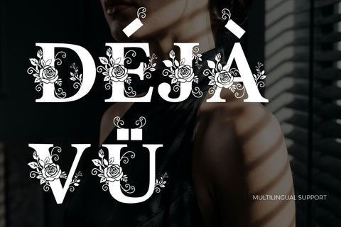 Lunéa | Floral Monogram Font Font Mozzatype 