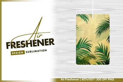 Lush green palm leaves on creamy background Sublimation Regulrcrative 