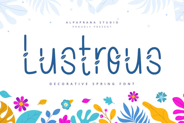 Lustrous - Display Font Font Alpaprana Studio 