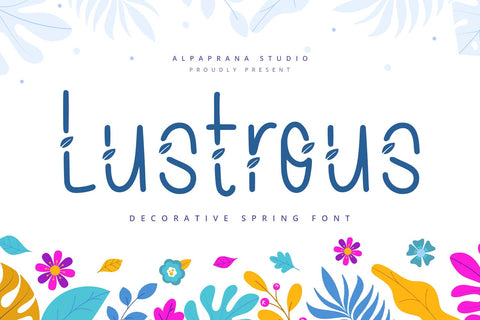 Lustrous - Display Font Font Alpaprana Studio 