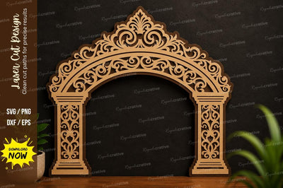Luxury Arch Frame Laser Cut SVG Design SVG Regulrcrative 