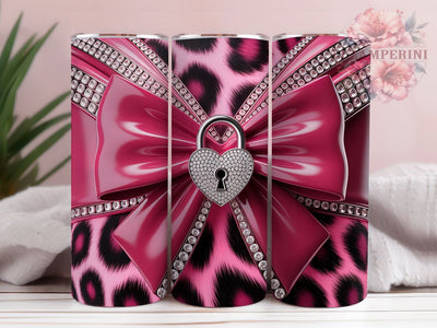 Luxury Bling Heart Tumbler, Bling Heart Tumbler, Elegant 20oz Wrap, Sublimation Design, Stylish Gift Idea, Heart Lock Wrap, Glam Bling Tumbler Sublimation Li Zamperini 