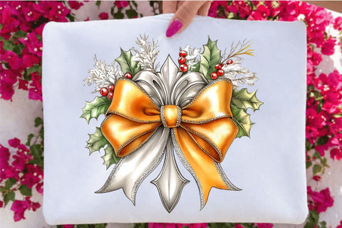 Luxury Christmas Ornament Clipart PNG Bundle. Sublimation SVGArt 