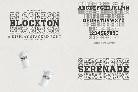 Luxury Crest Monogram Bundle + Blockton & Playdough Extras Font Dm Letter Studio 