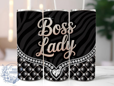 Luxury Diamond Boss Lady Tumbler Wrap, Glam Bling, Diamond Theme, Boss Lady, Sparkle Design, Bold Wrap, Sublimation Design Sublimation ToriDesigns 