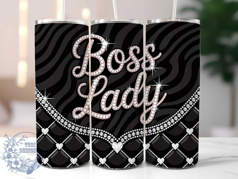 Luxury Diamond Boss Lady Tumbler Wrap, Glam Bling, Diamond Theme, Boss ...