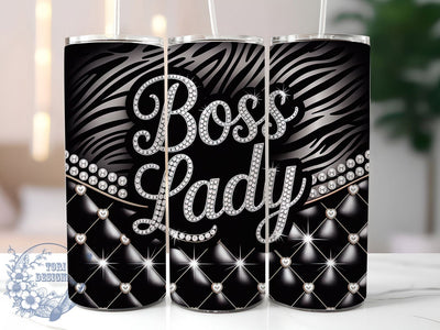 Luxury Diamond Boss Lady Tumbler Wrap, Glam Bling, Diamond Theme, Boss Lady, Sparkle Design, Bold Wrap, Sublimation Design Sublimation ToriDesigns 