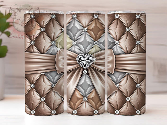 Luxury Glam Bling Coquette Tumbler, Fancy Coquette Sublimation Design, Elegant Cup Art, 20oz Stylish Tumbler, Chic Glam Mug, Sparkly Coquette Cup, Seamless Fancy Wrap Sublimation Lara' s Designs 