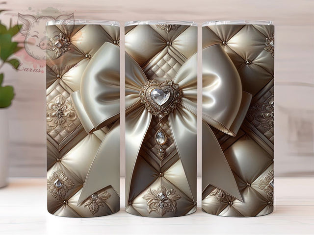 Luxury Glam Bling Coquette Tumbler, Fancy Coquette Sublimation Design, Elegant Cup Art, 20oz Stylish Tumbler, Chic Glam Mug, Sparkly Coquette Cup, Seamless Fancy Wrap Sublimation Lara' s Designs 