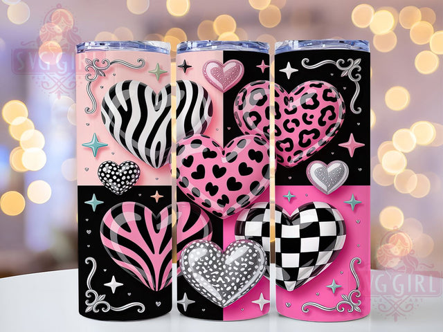 Luxury Glamorous Glitter Tumbler, Luxury 3D Wrap, Sparkle Cup Design, Elegant Sublimation Tumbler, Glitter Valentine Gift, Shiny Glam Wrap, Chic Glitter Cup Sublimation SvggirlplusArt 