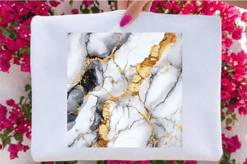 Luxury Gold White Marble Abstract Background Digital Pattern SVGArt 