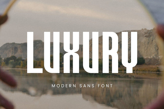 Luxury - Modern Condensed Sans Serif Font studioalmeera 