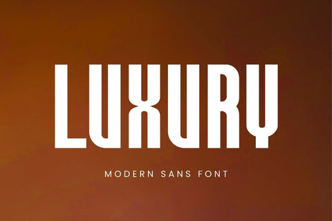 Luxury - Modern Condensed Sans Serif Font studioalmeera 