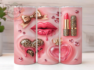 Luxury Pink Glam Beauty 20oz Tumbler, Luxury Pink, Glam Beauty, Elegant Design, Sublimation Wrap, 20oz Tumbler, Chic Aesthetic, Stylish Charm Sublimation Lara' s Designs 