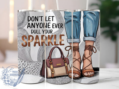 Luxury Sparkle Quote 20oz Tumbler Wrap, Sparkle Quote Design, 20oz Sublimation Wrap, Motivational Tumbler, Glittering Drinkware, Inspirational Quote Cup, Self-Love Tumbler Sublimation ToriDesigns 