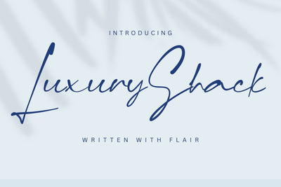 LuxuryShack Font gatype 