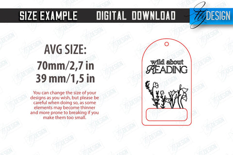 Macrame Bookmarks Laser Cut Bundle | Book Marker | Page Holder | Boho Design | CNC Files SVG Fly Design 