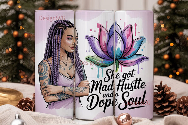 Mad Hustle Dope Soul 20oz Tumbler Sublimation DesignSVG 