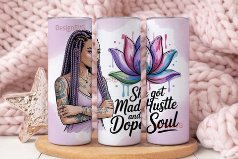 Mad Hustle Dope Soul 20oz Tumbler Sublimation DesignSVG 