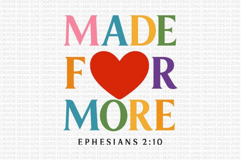 Made For More PNG Christian Faith Quote Ephesians 2:10 SVG BillahCrafts 