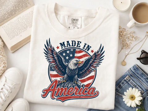 Made in America Png, Retro 4th of july png SVG DesignDestine 