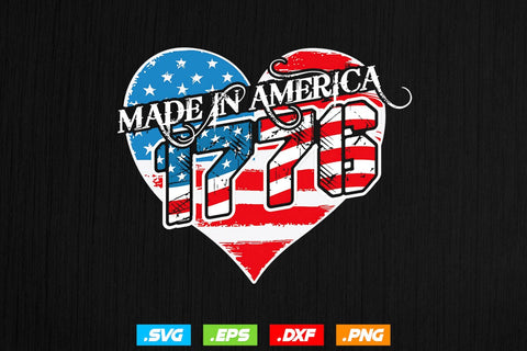 Made In America Svg , Happy Independence Day Svg , 1776 Svg, 4th Of July Svg File SVG Creativeart88 