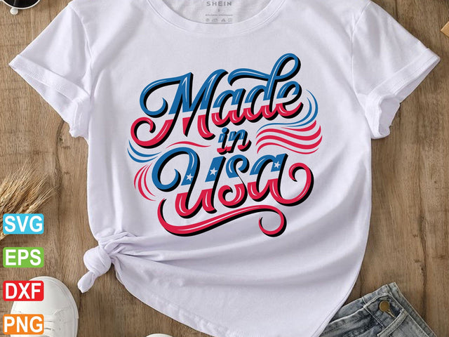 Made in USA Svg Png, 4th of July SVG artprintfile 