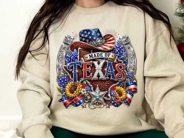 Made Of Texas Cowboy Hat Horseshoe PNG SVG artprintfile 