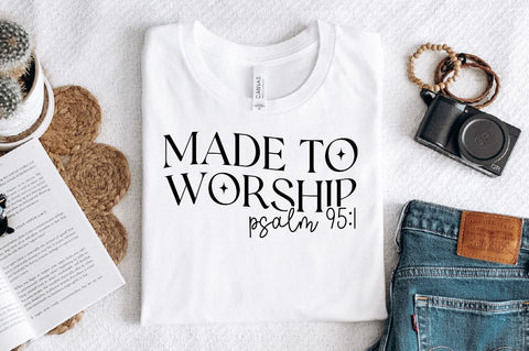 Made to worship psalm Sleeve SVG Design, Christian Sleeve SVG, Faith SVG Design, Jesus Sleeve SVG SVG Regulrcrative 