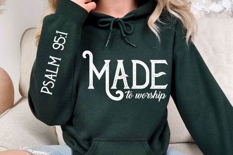 Made To Worship Sleeve SVG Design SVG Regulrcrative 